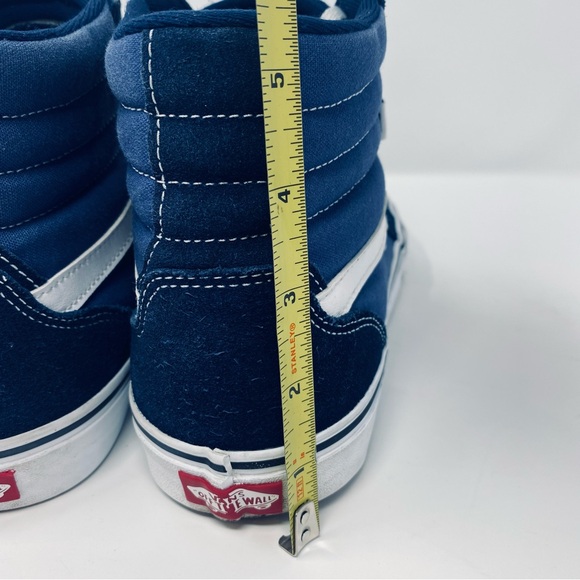 VANS Men's 11 Filmore Navy Blue Denim High-Top SK8 Shoes Sneakers Streetwear - Picture 13 of 15
